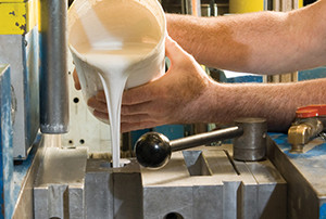Pouring slurry for precision ceramic cores at Core-Tech